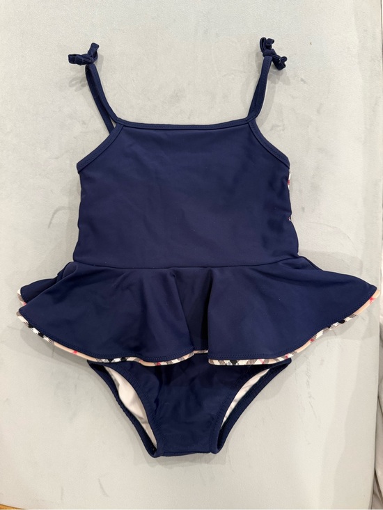 Burberry Other - Burberry Peplum One-Piece Swimsuit with Check Trim